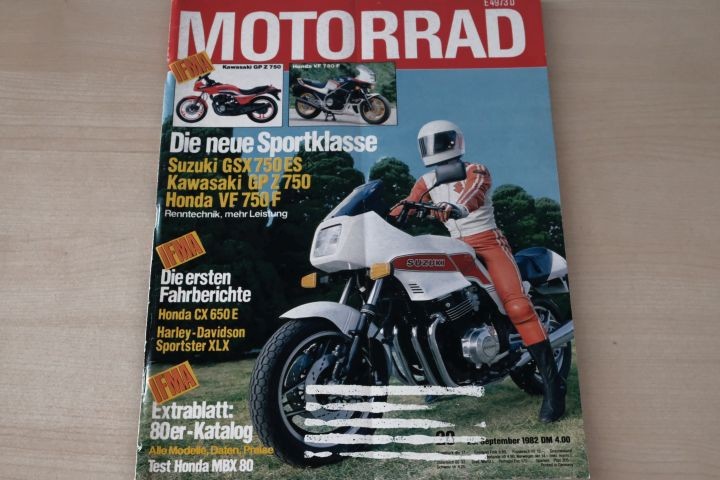 Deckblatt Motorrad (20/1982)