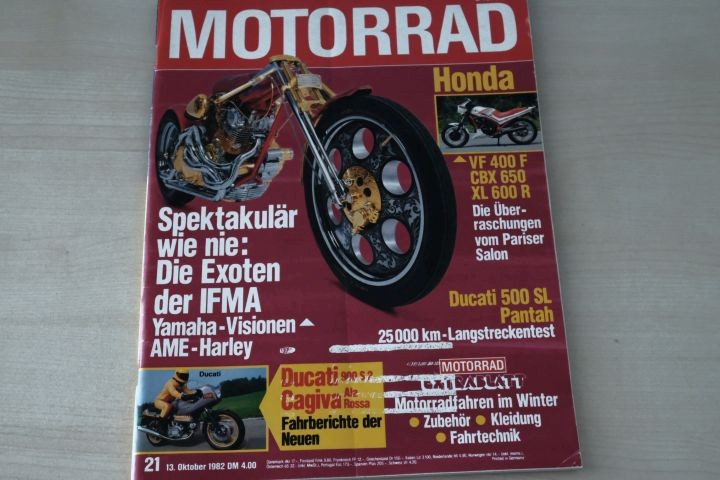 Deckblatt Motorrad (21/1982)