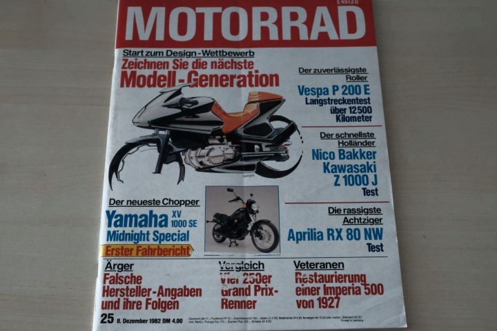 Deckblatt Motorrad (25/1982)