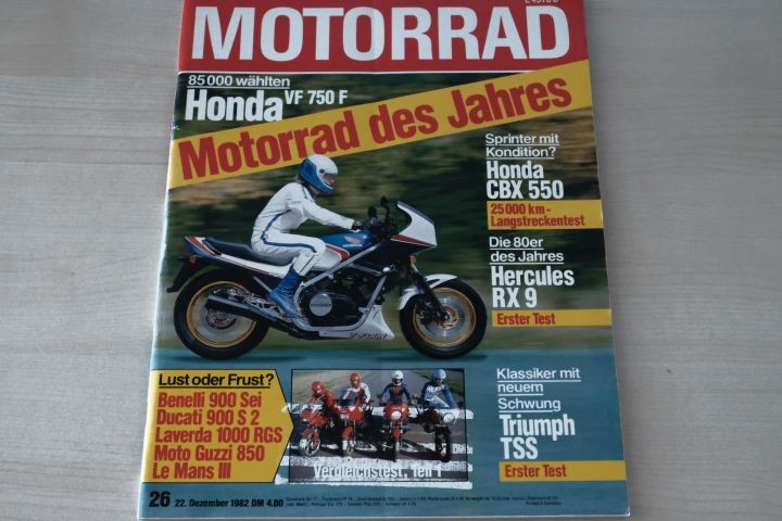 Deckblatt Motorrad (26/1982)