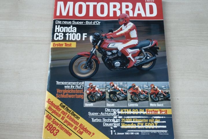 Deckblatt Motorrad (01/1983)