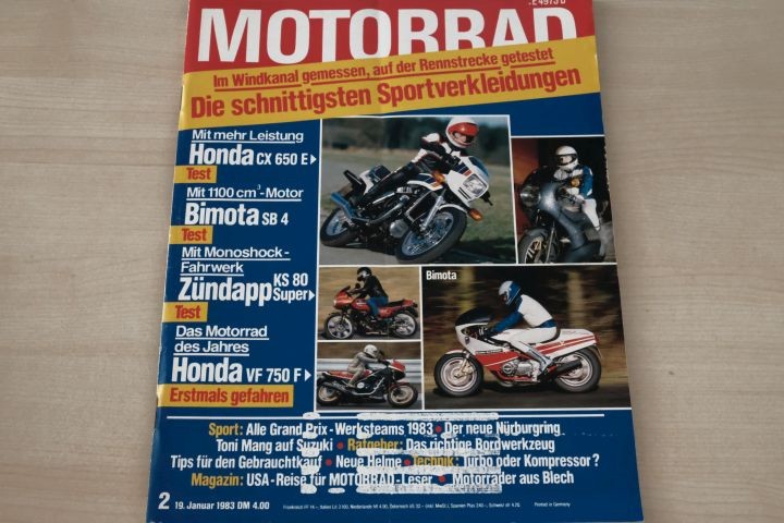 Deckblatt Motorrad (02/1983)