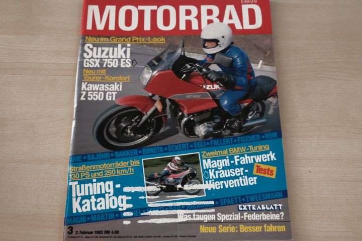 Deckblatt Motorrad (03/1983)