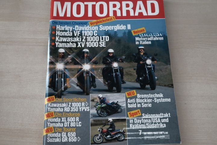 Deckblatt Motorrad (07/1983)