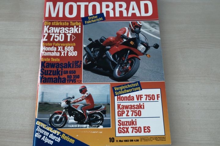 Deckblatt Motorrad (10/1983)