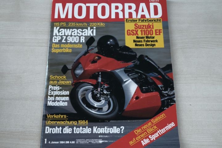 Deckblatt Motorrad (01/1984)