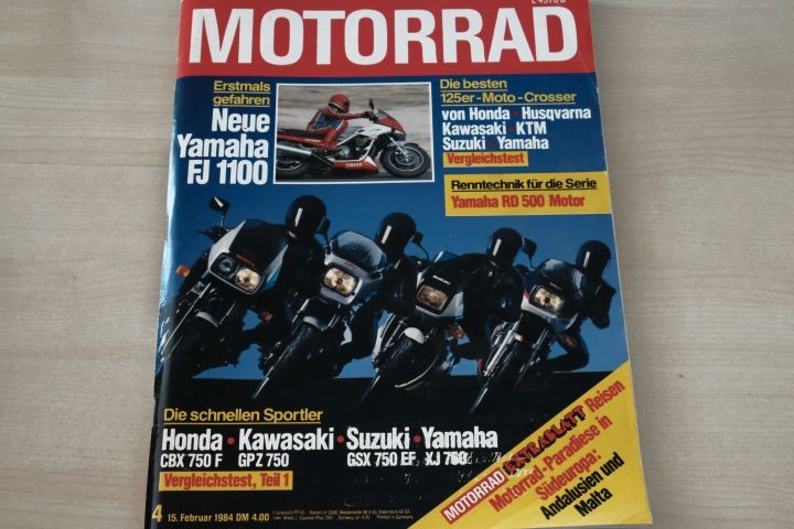 Deckblatt Motorrad (04/1984)