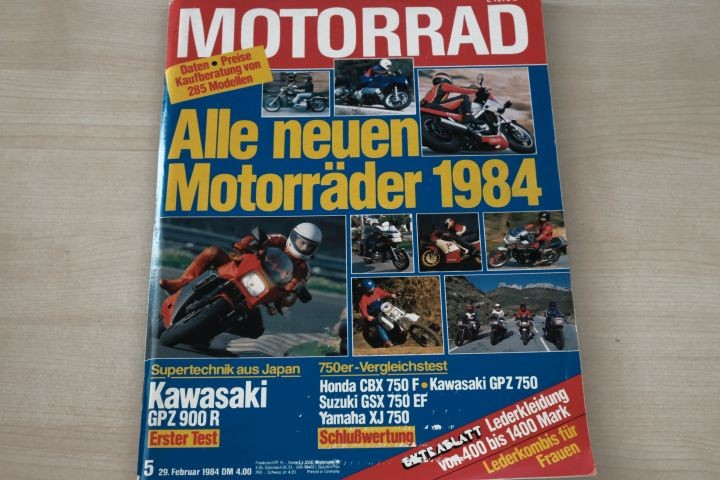 Deckblatt Motorrad (05/1984)