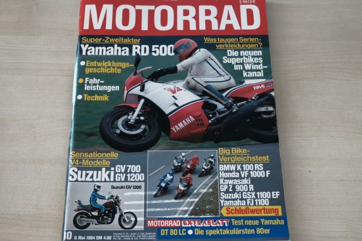 Deckblatt Motorrad (10/1984)