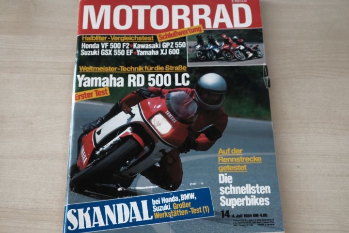 Deckblatt Motorrad (14/1984)