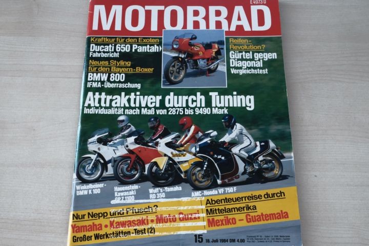 Deckblatt Motorrad (15/1984)