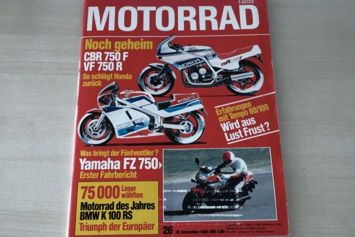 Deckblatt Motorrad (26/1984)