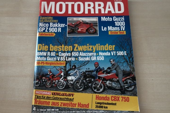Deckblatt Motorrad (04/1985)