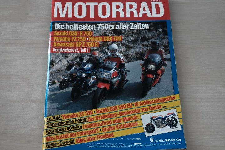 Deckblatt Motorrad (06/1985)