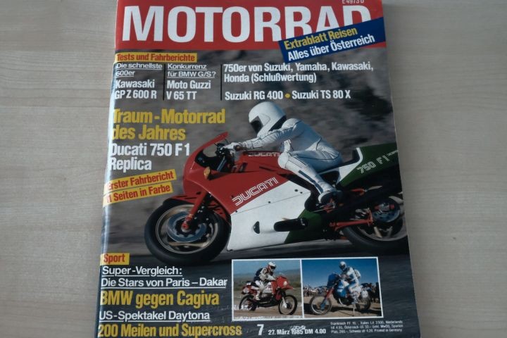 Deckblatt Motorrad (07/1985)