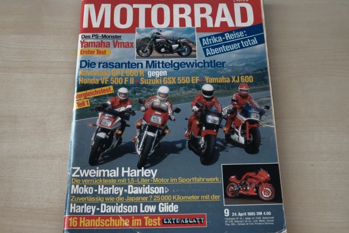 Deckblatt Motorrad (09/1985)