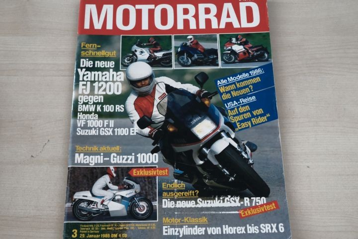Deckblatt Motorrad (03/1986)