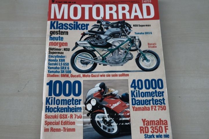 Deckblatt Motorrad (09/1986)