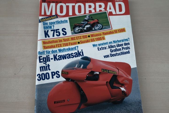 Deckblatt Motorrad (10/1986)