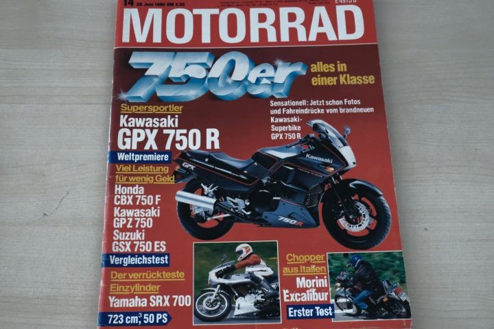 Deckblatt Motorrad (14/1986)
