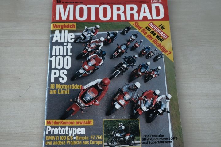 Deckblatt Motorrad (15/1986)