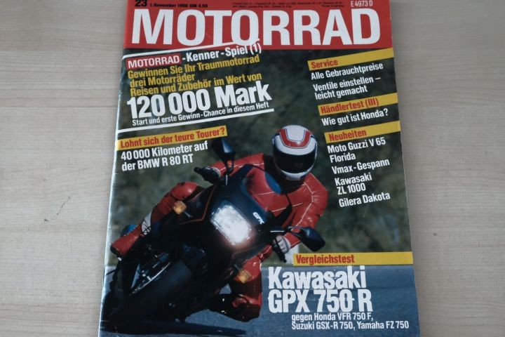 Deckblatt Motorrad (23/1986)