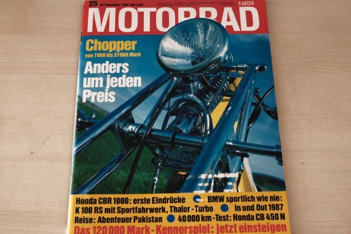 Deckblatt Motorrad (25/1986)