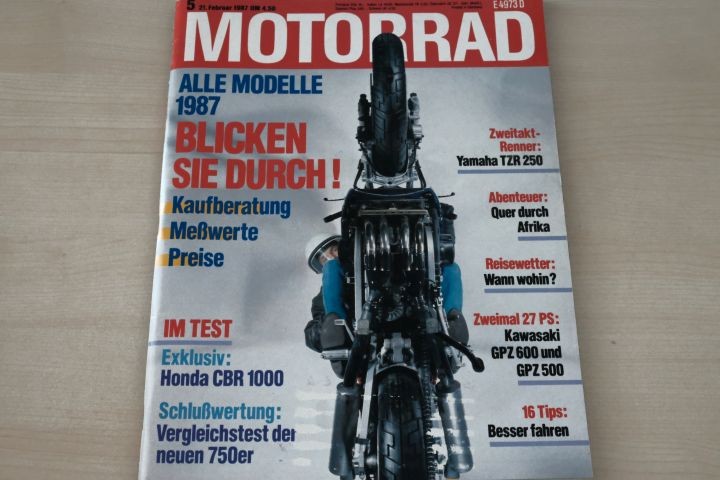Deckblatt Motorrad (05/1987)