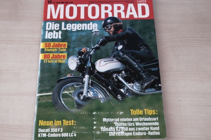 Deckblatt Motorrad (14/1987)