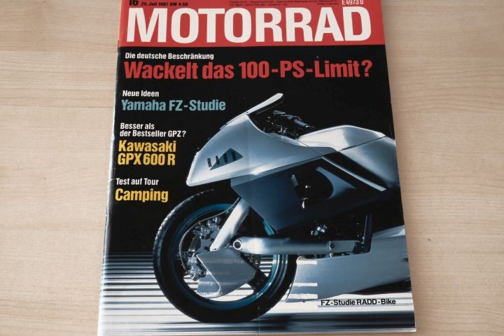 Deckblatt Motorrad (16/1987)