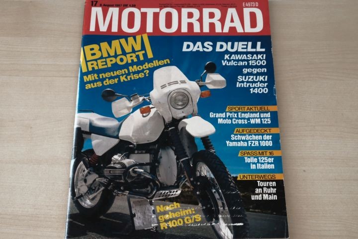Deckblatt Motorrad (17/1987)