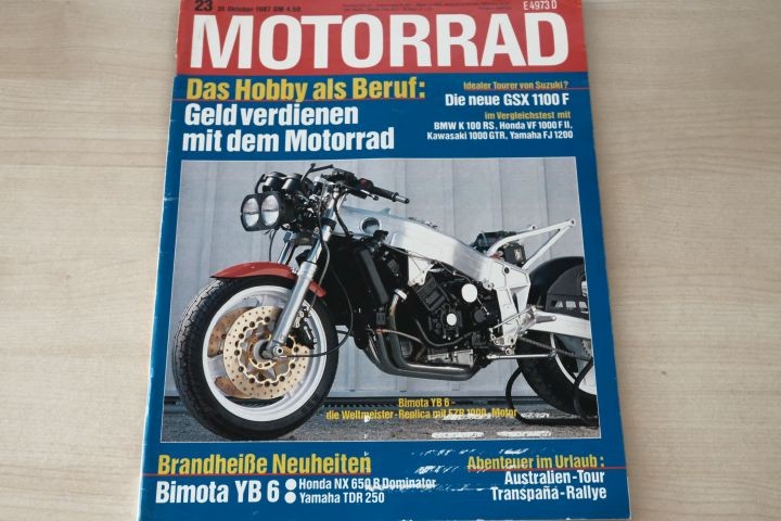 Deckblatt Motorrad (23/1987)