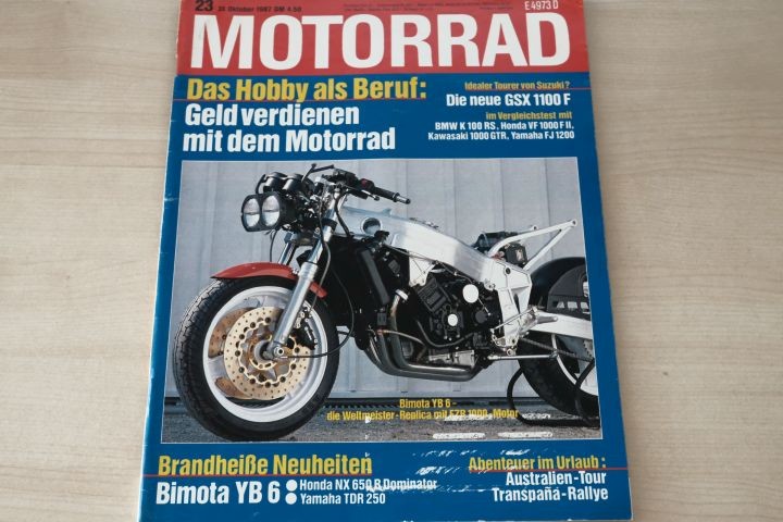 Deckblatt Motorrad (23/1987)