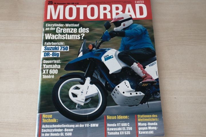 Deckblatt Motorrad (25/1987)