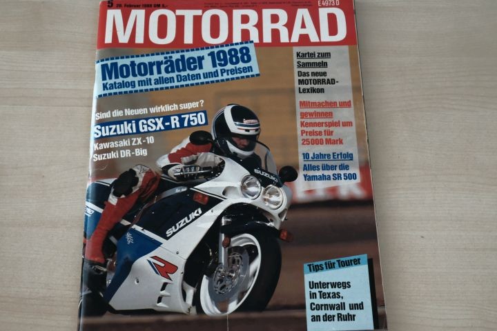 Deckblatt Motorrad (05/1988)