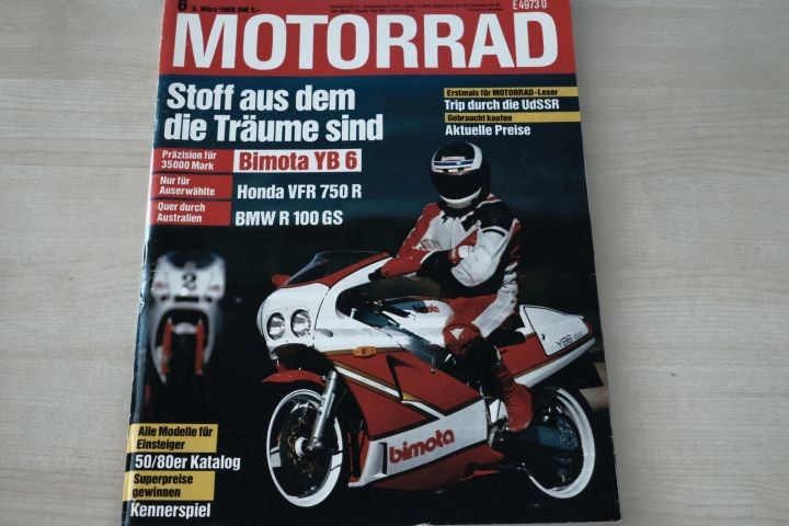 Deckblatt Motorrad (06/1988)