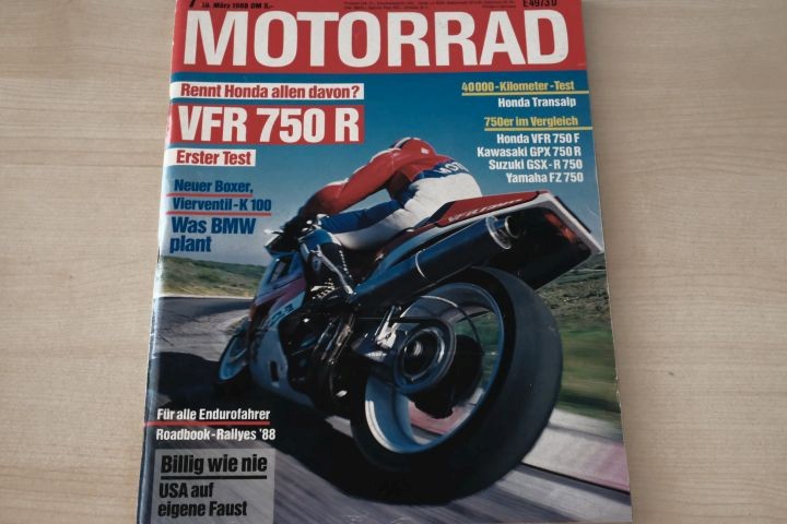 Deckblatt Motorrad (07/1988)