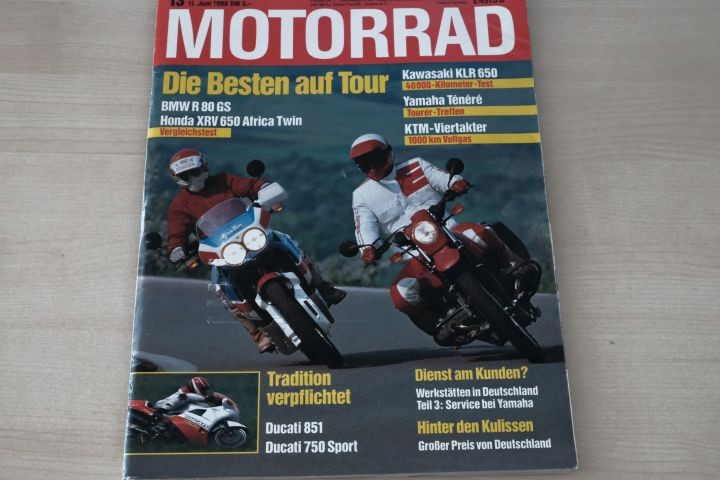 Deckblatt Motorrad (13/1988)