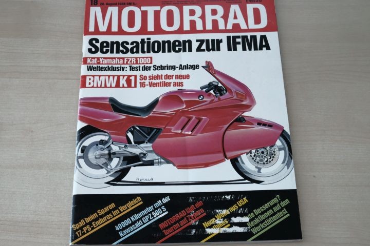 Deckblatt Motorrad (18/1988)