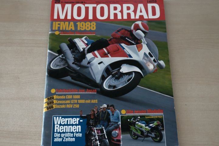 Deckblatt Motorrad (20/1988)
