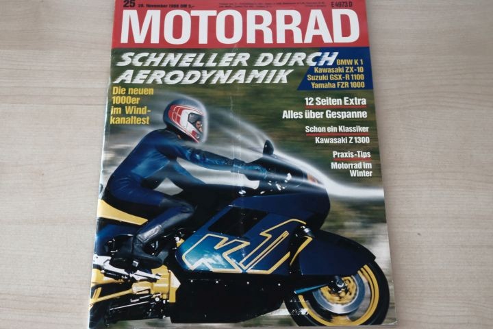 Deckblatt Motorrad (25/1988)