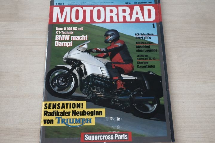 Deckblatt Motorrad (01/1989)