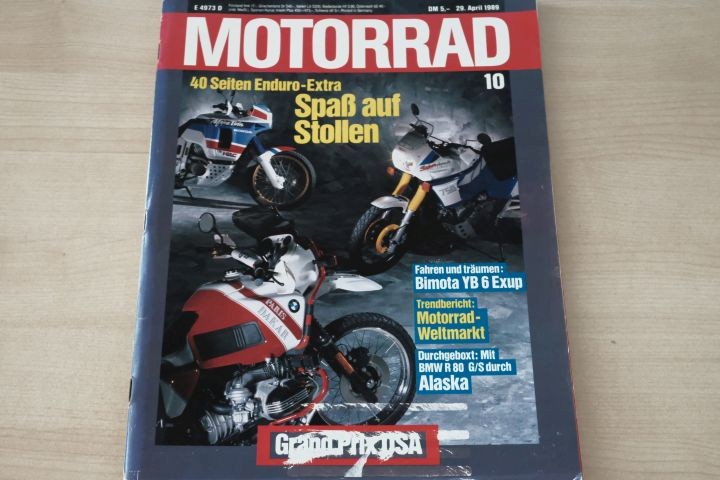 Deckblatt Motorrad (10/1989)