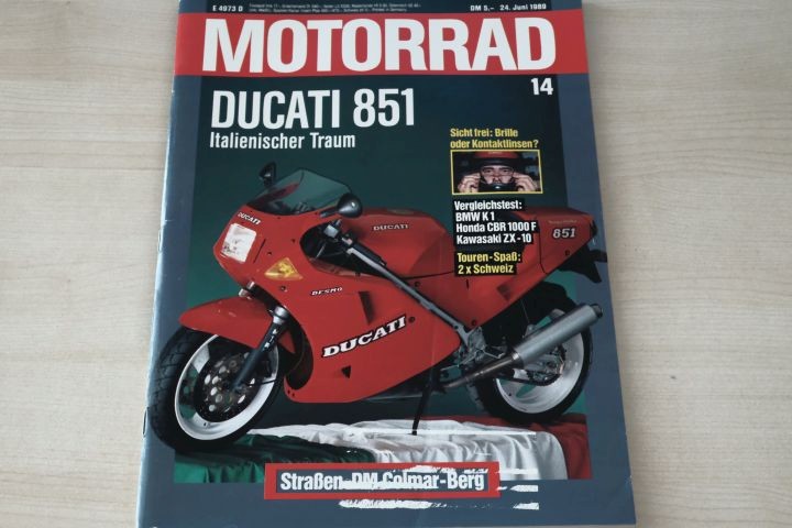 Deckblatt Motorrad (14/1989)
