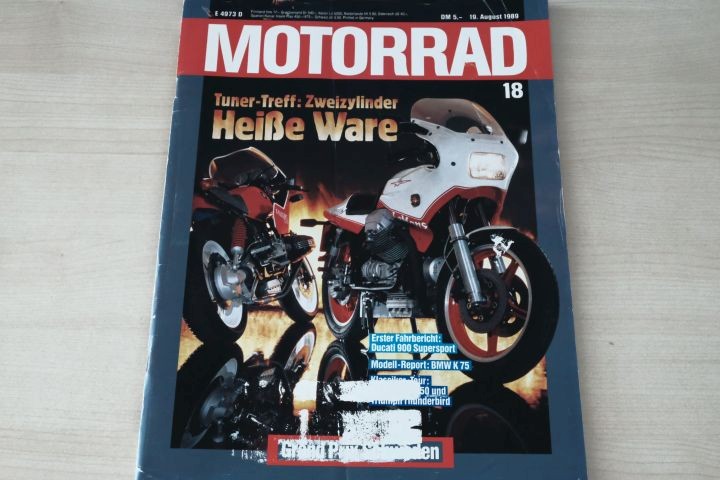 Deckblatt Motorrad (18/1989)