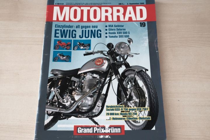 Deckblatt Motorrad (19/1989)