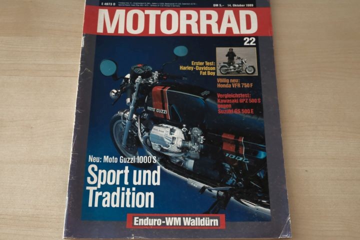 Deckblatt Motorrad (22/1989)