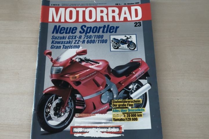 Deckblatt Motorrad (23/1989)