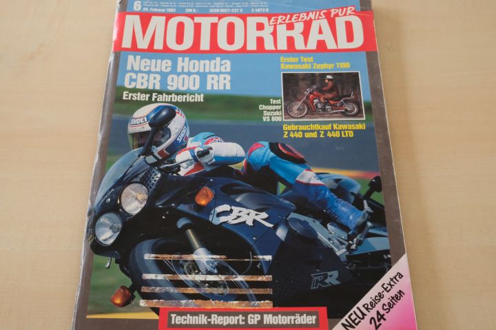 Deckblatt Motorrad (06/1992)