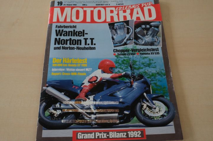 Deckblatt Motorrad (19/1992)